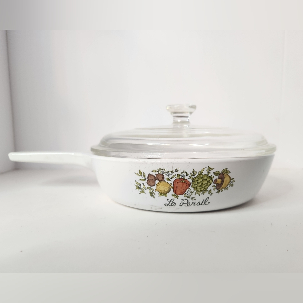 VTG Corning Ware Spice Of Life 6.5” Skillet w/ Lid - Good Condition